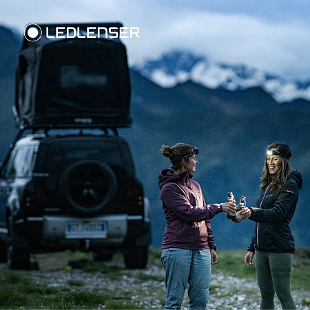 Светодиодный налобный фонарь Ledlenser HF6R Core аккумуляторный бирюзовый - фото Led Lenser (Лед Ленсер)