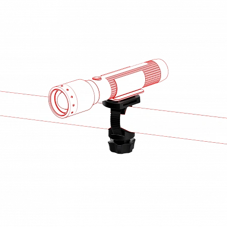 Универсальный монтажный кронштейн Ledlenser Type E для фонарей серии P, H и HF - фото Led Lenser (Лед Ленсер)