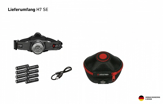 Светодиодный налобный фонарь Ledlenser H7 SE - фото Led Lenser (Лед Ленсер)