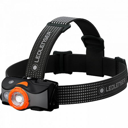 Светодиодный налобный фонарь Ledlenser MH7 аккумуляторный черно-оранжевый - фото Led Lenser (Лед Ленсер)