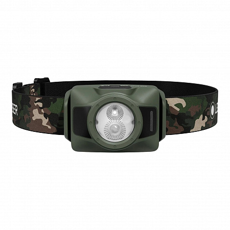 Светодиодный налобный фонарь Ledlenser HF4R RGB камуфляж - фото Led Lenser (Лед Ленсер)