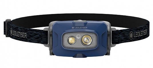 Светодиодный налобный фонарь Ledlenser HF4R Core аккумуляторный синий - фото Led Lenser (Лед Ленсер)