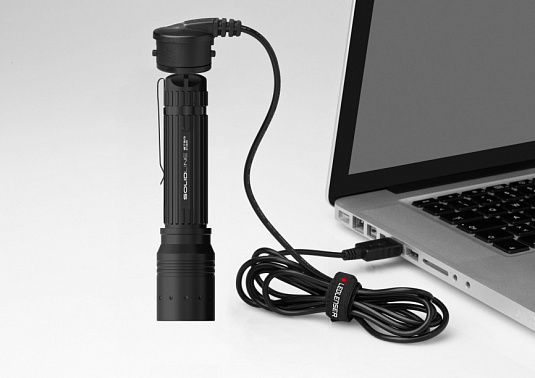 Светодиодный ручной фонарь Ledlenser Solidline ST5R аккумуляторный - фото Led Lenser (Лед Ленсер)