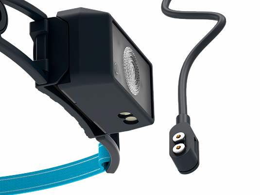 Светодиодный налобный фонарь Ledlenser NEO1R для бега черный/синий - фото Led Lenser (Лед Ленсер)
