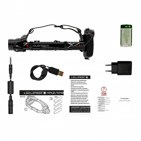 Светодиодный налобный фонарь Ledlenser H14R.2 аккумуляторный - фото Led Lenser (Лед Ленсер)