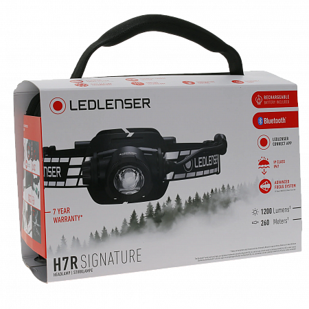 Cветодиодный налобный фонарь Ledlenser H7R Signature аккумуляторный - фото Led Lenser (Лед Ленсер)