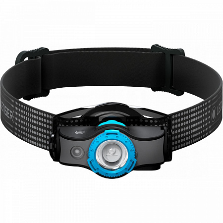 Светодиодный налобный фонарь Ledlenser MH5 аккумуляторный черно-голубой - фото Led Lenser (Лед Ленсер)