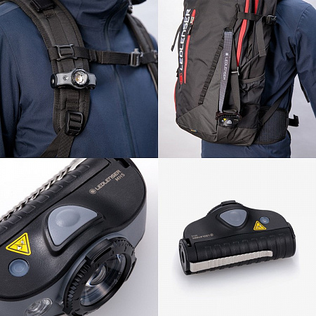 Светодиодный налобный фонарь Ledlenser MH5 аккумуляторный черный - фото Led Lenser (Лед Ленсер)