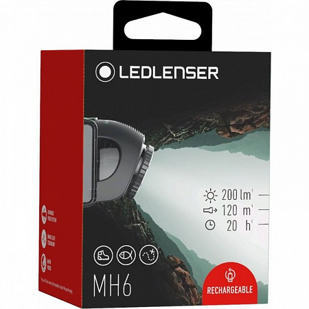 Светодиодный налобный фонарь Ledlenser MH6 аккумуляторный - фото Led Lenser (Лед Ленсер)