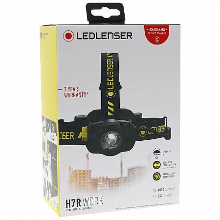 Cветодиодный налобный фонарь Ledlenser H7R Work аккумуляторный - фото Led Lenser (Лед Ленсер)