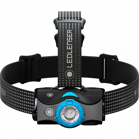 Светодиодный налобный фонарь Ledlenser MH7 аккумуляторный черно-голубой - фото Led Lenser (Лед Ленсер)