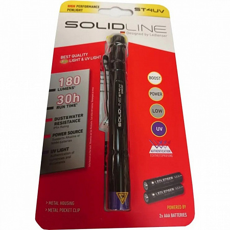 Фонарь Ledlenser Solidline ST4 UV - фото Led Lenser (Лед Ленсер)