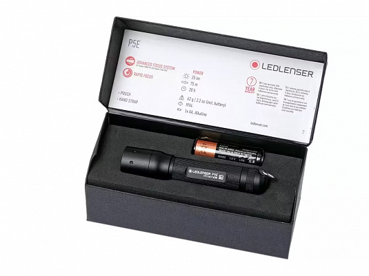 Cветодиодный ручной фонарь Ledlenser P5E на батарейке - фото Led Lenser (Лед Ленсер)