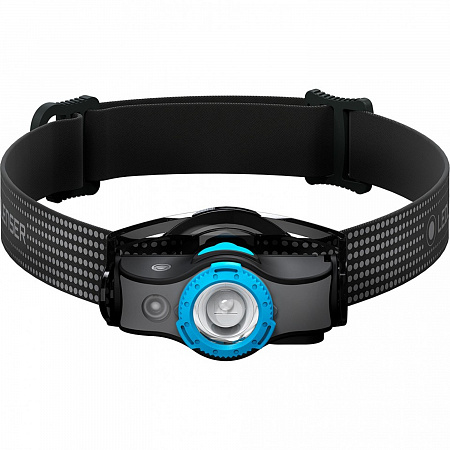 Светодиодный налобный фонарь Ledlenser MH3 черно-голубой - фото Led Lenser (Лед Ленсер)