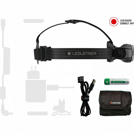 Светодиодный налобный фонарь Ledlenser MH11 аккумуляторный черно-оранжевый - фото Led Lenser (Лед Ленсер)