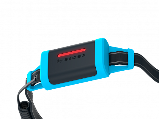 Светодиодный налобный фонарь Ledlenser NEO5R аккумуляторный для бега синий - фото Led Lenser (Лед Ленсер)