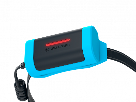 Светодиодный налобный фонарь Ledlenser NEO9R аккумуляторный для бега синий - фото Led Lenser (Лед Ленсер)