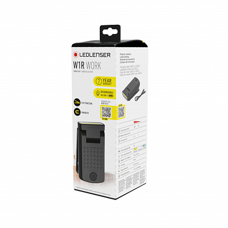 Зажимной аккумуляторный фонарь Ledlenser W1R Work с магнитом - фото Led Lenser (Лед Ленсер)