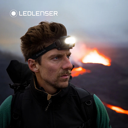 Светодиодный налобный фонарь Ledlenser HF8R Core аккумуляторный бирюзовый - фото Led Lenser (Лед Ленсер)
