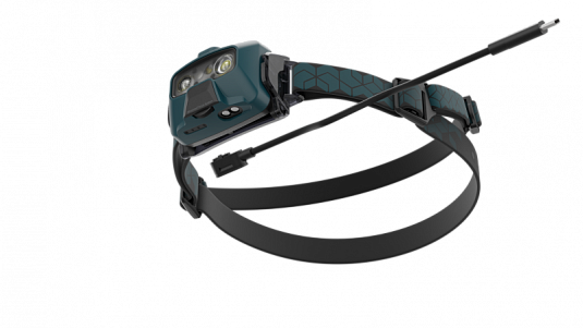 Светодиодный налобный фонарь Ledlenser HF6R Core аккумуляторный бирюзовый - фото Led Lenser (Лед Ленсер)