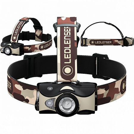 Светодиодный налобный фонарь Ledlenser MH8 аккумуляторный камуфляж - фото Led Lenser (Лед Ленсер)