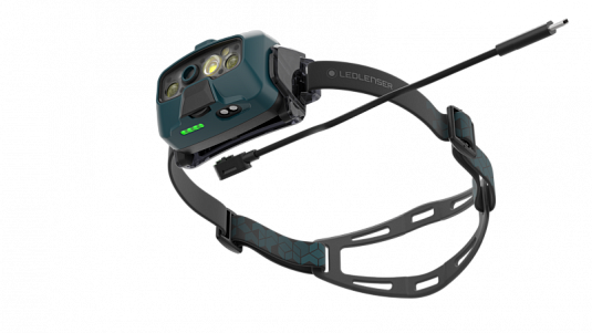 Светодиодный налобный фонарь Ledlenser HF8R Core аккумуляторный бирюзовый - фото Led Lenser (Лед Ленсер)