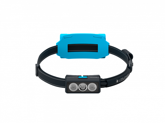 Светодиодный налобный фонарь Ledlenser NEO9R аккумуляторный для бега синий - фото Led Lenser (Лед Ленсер)
