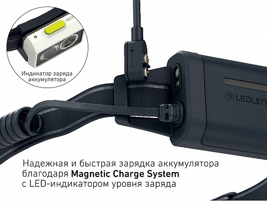 Светодиодный налобный фонарь Ledlenser NEO5R аккумуляторный для бега белый - фото Led Lenser (Лед Ленсер)