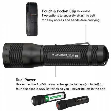 Светодиодный фонарь Ledlenser P7R SE аккумуляторный - фото Led Lenser (Лед Ленсер)