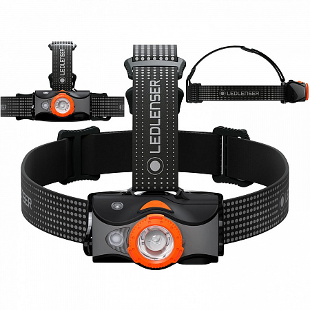 Светодиодный налобный фонарь Ledlenser MH7 аккумуляторный черно-оранжевый - фото Led Lenser (Лед Ленсер)